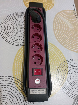 Brennenstuhl Premium Line power strip 6 outlets with 3 m cable new