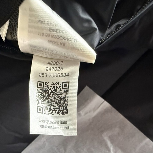 Gant Active Cloud Jacket new men's winter black XL