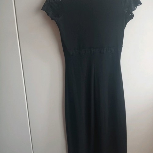 Laura Scott black elastic dress new