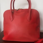 Furla Code Dome leather shoulder bag, red