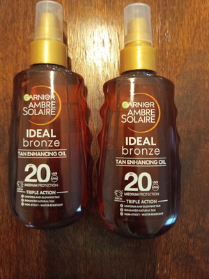 Ambre Solaire tanning oil set of 2, SPF 20, 150ml each, new