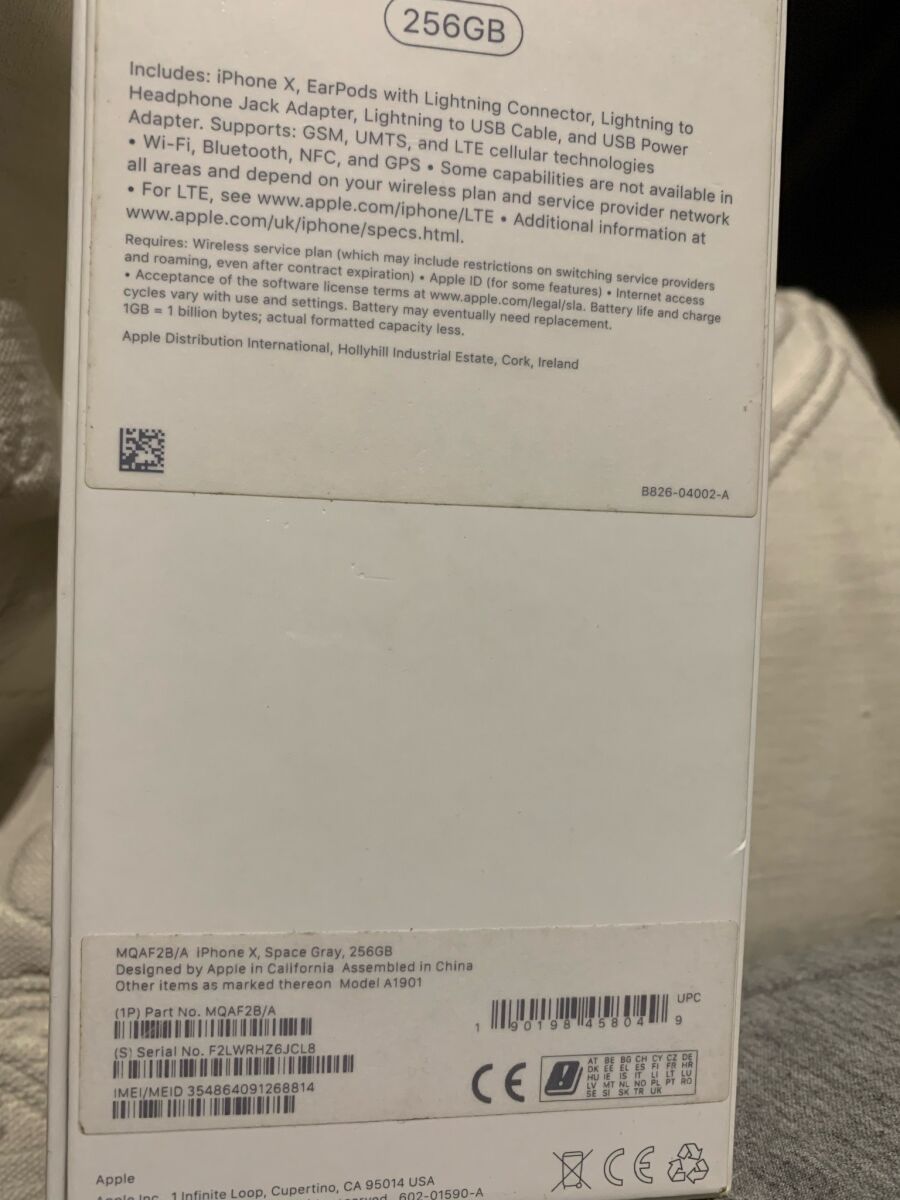 Iphone X 256GB black used, battery needs… - € 85,00 - Vendora.cy