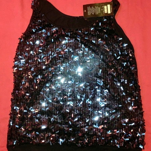 Blue sequin top new with tag