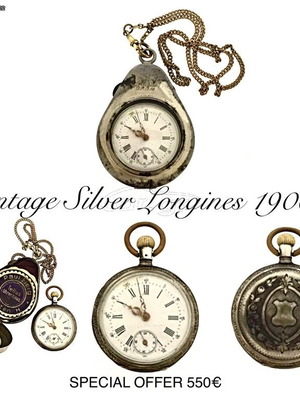Ρολόι τσέπης Longines άσημένιο 1900 συλλεκτικό