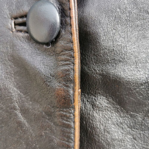 Leather jacket like new, genuine leather, black, size M