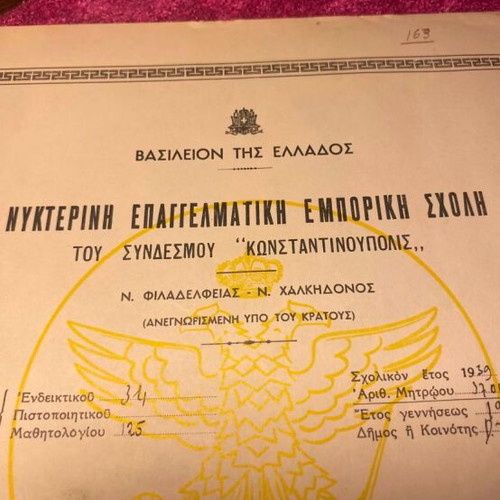 1940 Indicative Document like new
