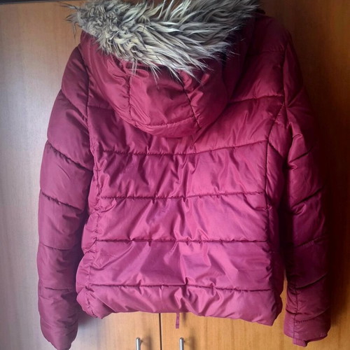 Bershka women's inflatable jacket like new, red, size L
