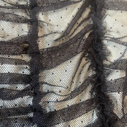 Raxevsky women's blouse with lace and tulle like new, multicolor
