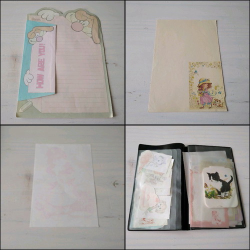 Vintage stationery collection pack used