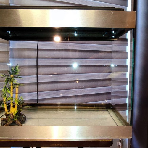 Marina Aquarium Set used with stand, lighting, bowl, and decoration