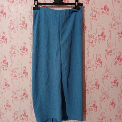 Midi skirt with slit, like new, turquoise by Pink Woman