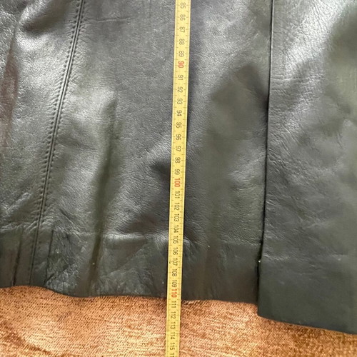 Vintage Leather Trench Coat England Size S M used