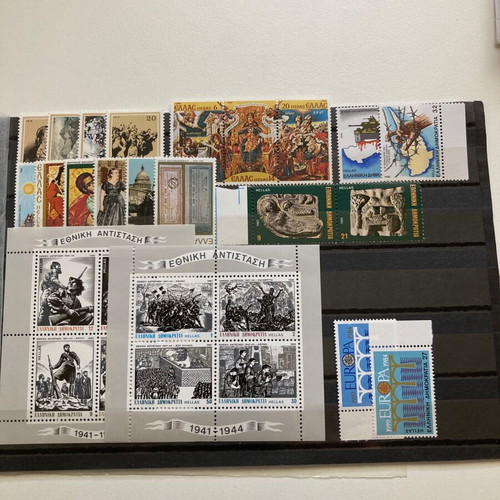 Greek stamp sets new, 7 complete series without hinge