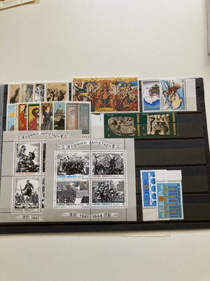 Greek stamp sets new, 7 complete series without hinge