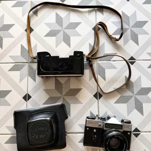 Zenit-E camera with Helios-44-2 58mm f/2 lens used