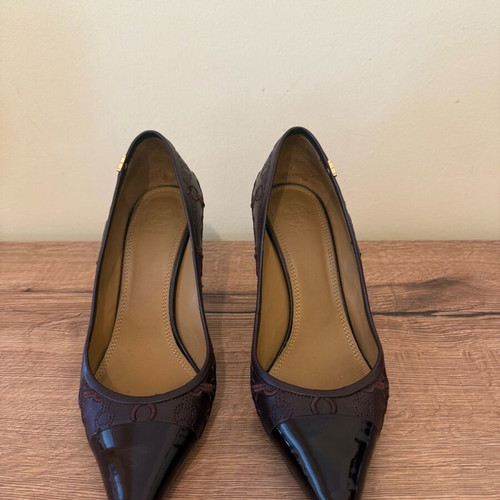 Tory Burch leather pumps new, burgundy, size 38