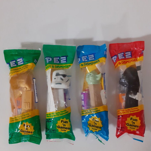 Pez Star Wars sealed packs new, set of four