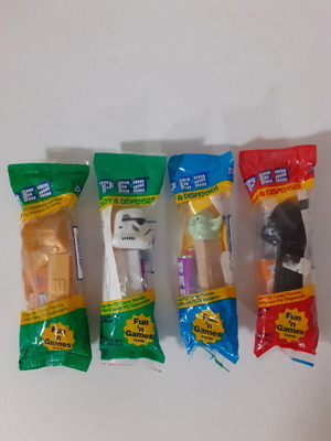 Pez Star Wars κλειστές συσκευασίες καινούργιο, σετ τεσσάρων