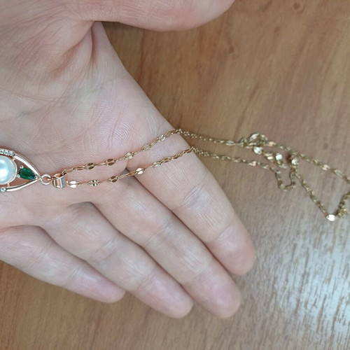 Steel necklace rose gold