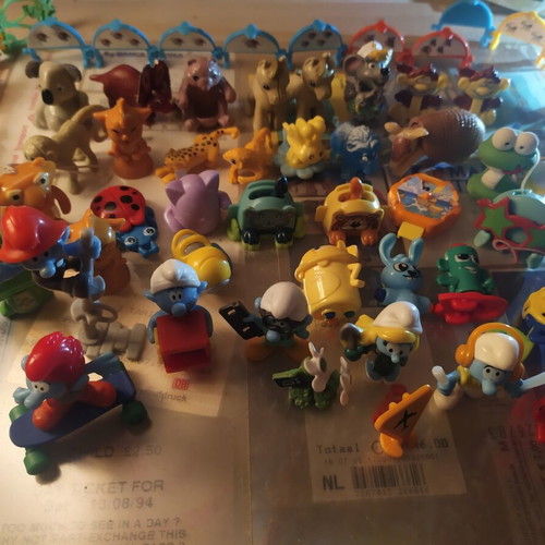 Kinder toys used figures and miniatures