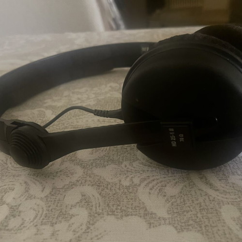 Senheiser HD25-1 headphones used, wired professional