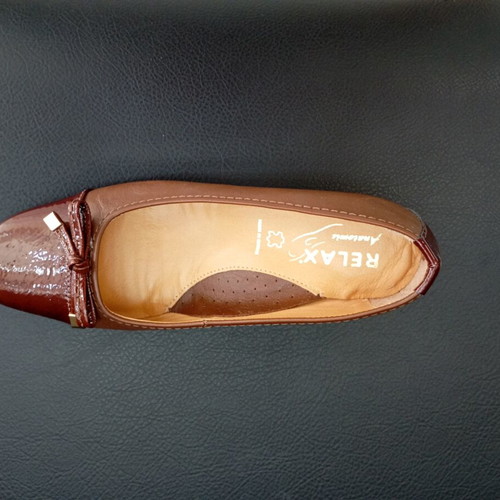 Relax Anatomic leather pumps size 36 new, brown, low heel