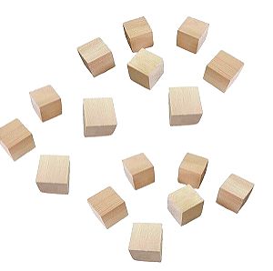 Ξύλινοι κύβοι τουβλάκια 4,5x4,5x4,5cm