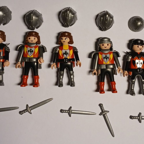 Ιππότες Playmobil σαν καινούργιο, 5 φιγούρες