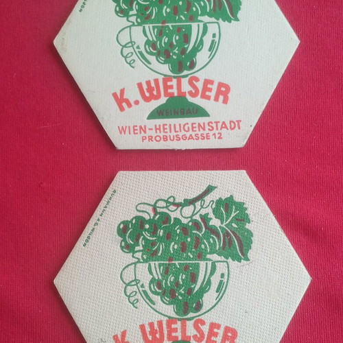 Vintage K. Welser Collectible Coasters, Like New