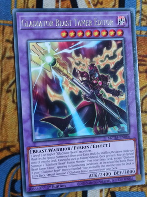 Gladiator Beast Tamer Editor fusion monster card like new