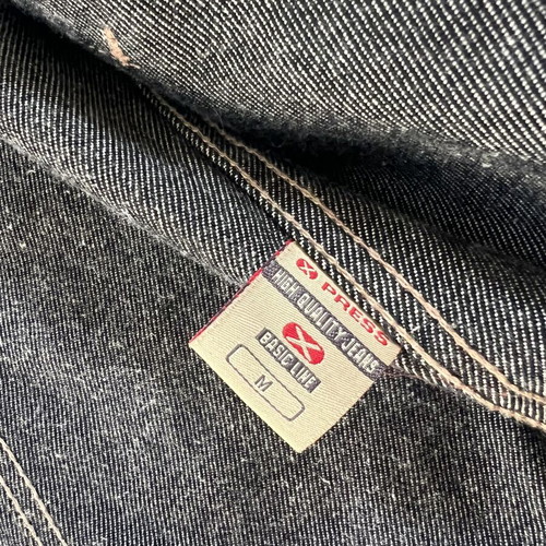 Men's denim jacket like new, size Medium, gray