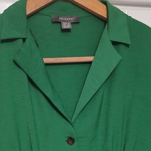Primark green midi dress with front buttons like new, size XL