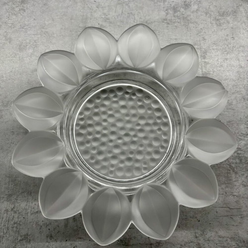 Crystal plate with petals used decorative flower design