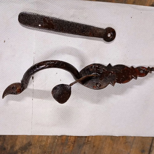 Old nails, hinges and handles used