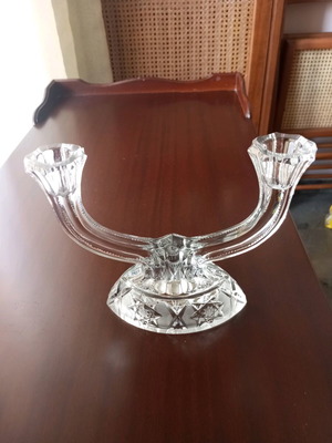 Crystal candlestick two-seat like new