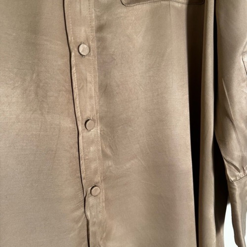 Zara Oversized πουκάμισο φόρεμα σατινέ μέγεθος S σαν καινούργιο, μπεζ taupe
