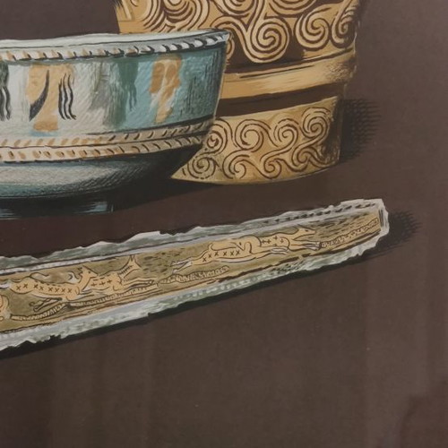 Mycenaean color prints used from frescoes and golden grave goods