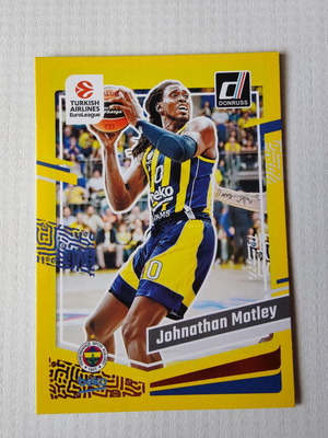 Картичка Johnathan Motley 2023-24 Panini-Donruss Euroleague Basketball нова