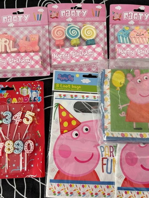 Peppa Pig and Birthday Party Decoration Set new