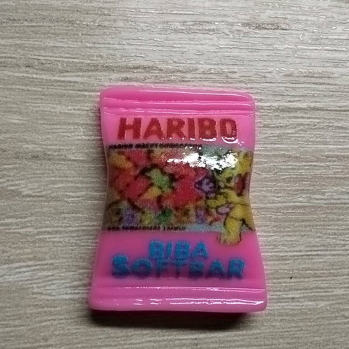 Haribo gummy bear miniatures new, set of 7 epoxy resin figures