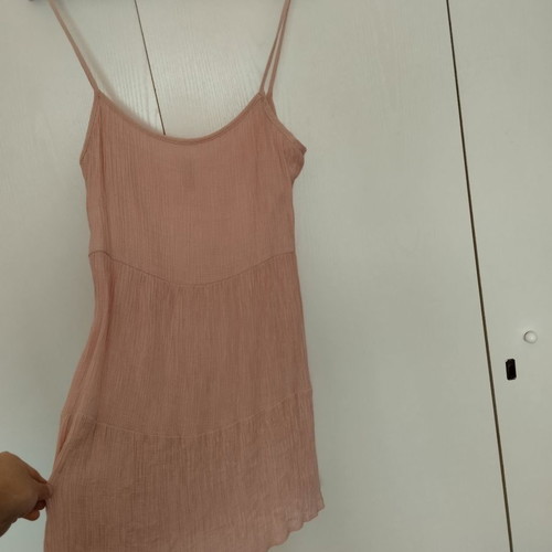 H&M pink romantic dress used, size 36 s/m