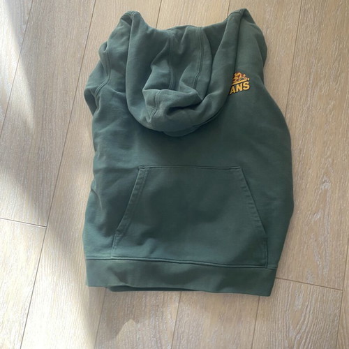 Vans Hoodie green, like new, You Wanna Pizza This? design