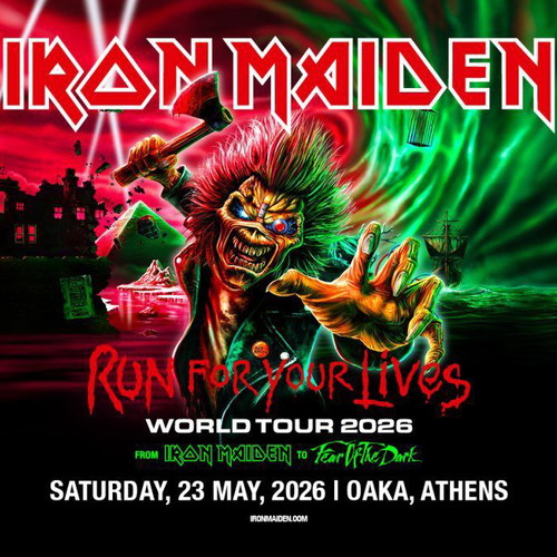 Iron Maiden Athens 2026 Poster new, durable material 36.5x24cm