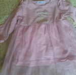 Baby dress with tulle bear design, like new