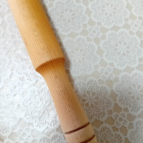 Wooden rolling pin for dough, 60 cm