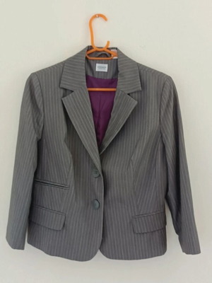 La Redoute Collections jacket like new, grey with white stripe