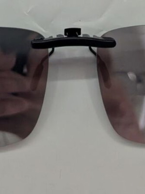 Clip-on polarized silver mirror glasses lenses
