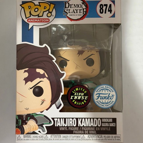 Funko Pop! Tanjiro Kamado Glow Chase #874 new