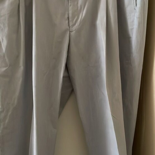 Men's pants new, summer, light blue with white stripe, size XXL
