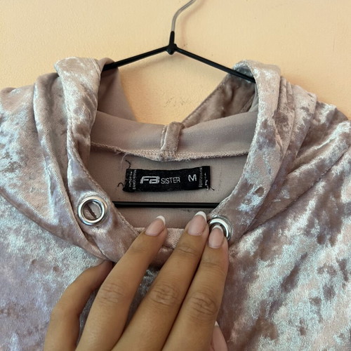 A-Style Pink Plush Hoodie like new